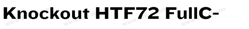Knockout HTF72 FullC字体转换